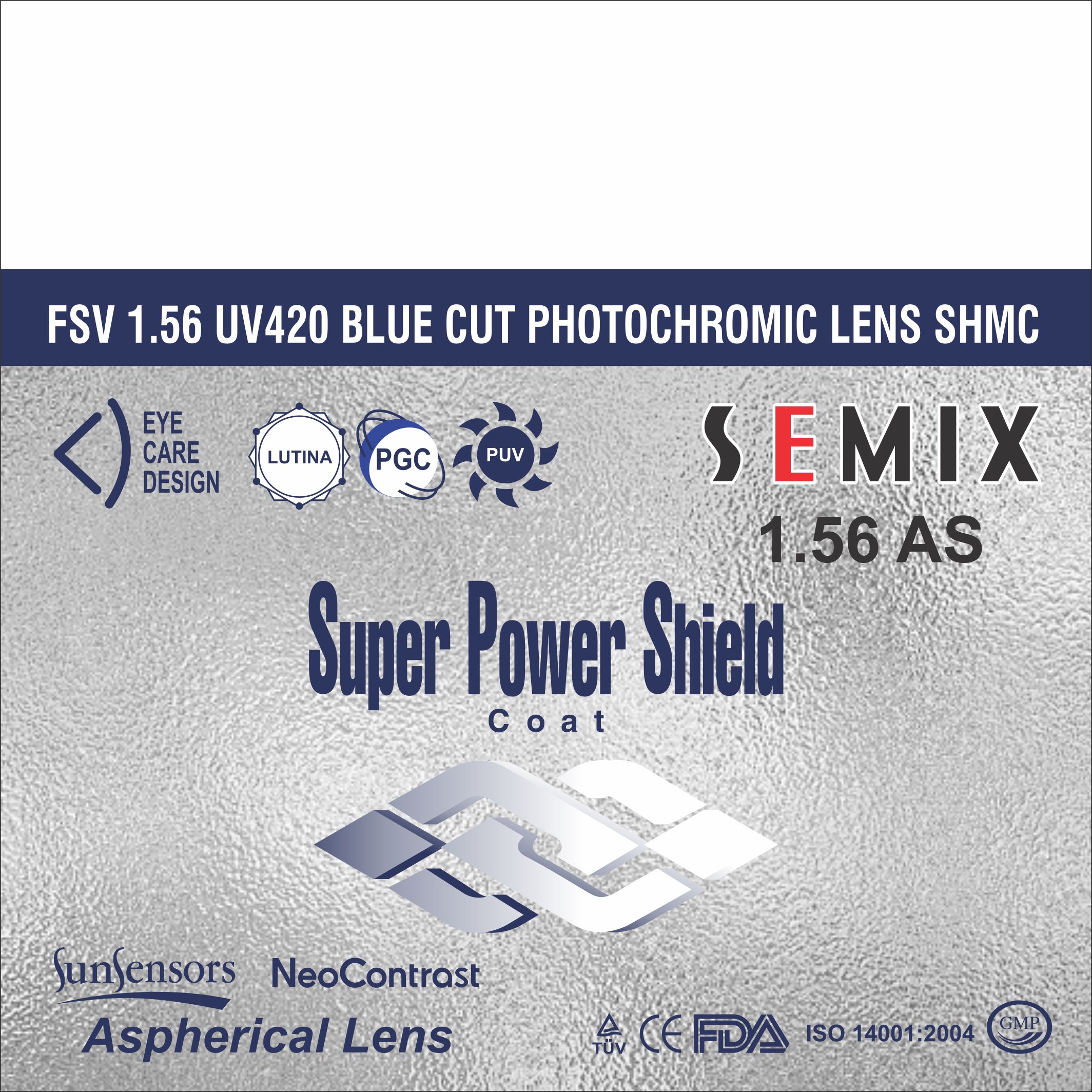 SEMIX 1.56 UV420 BLUE CUT FOTO SHMC