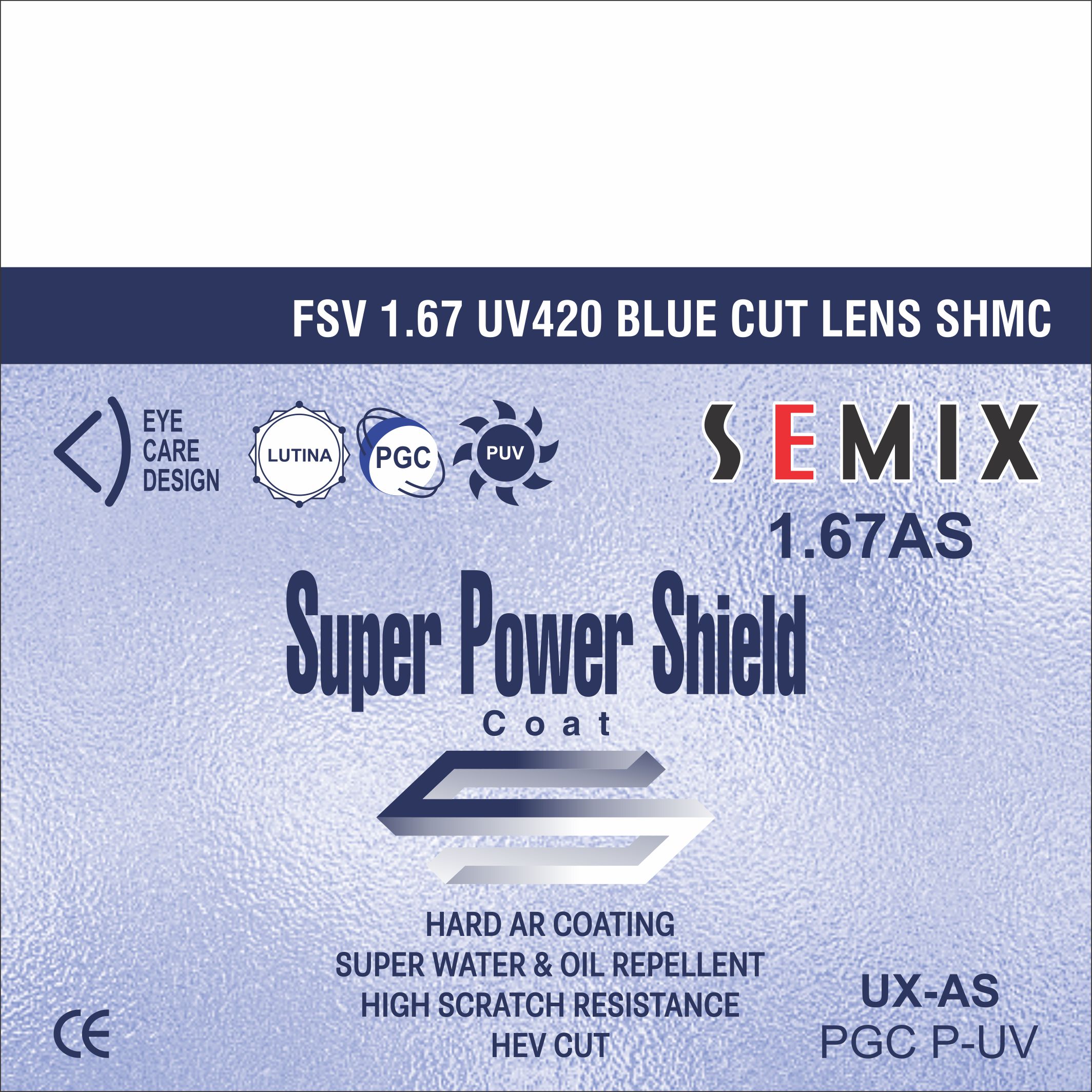 SEMIX 1.67 UV420 BLUE CUT SHMC