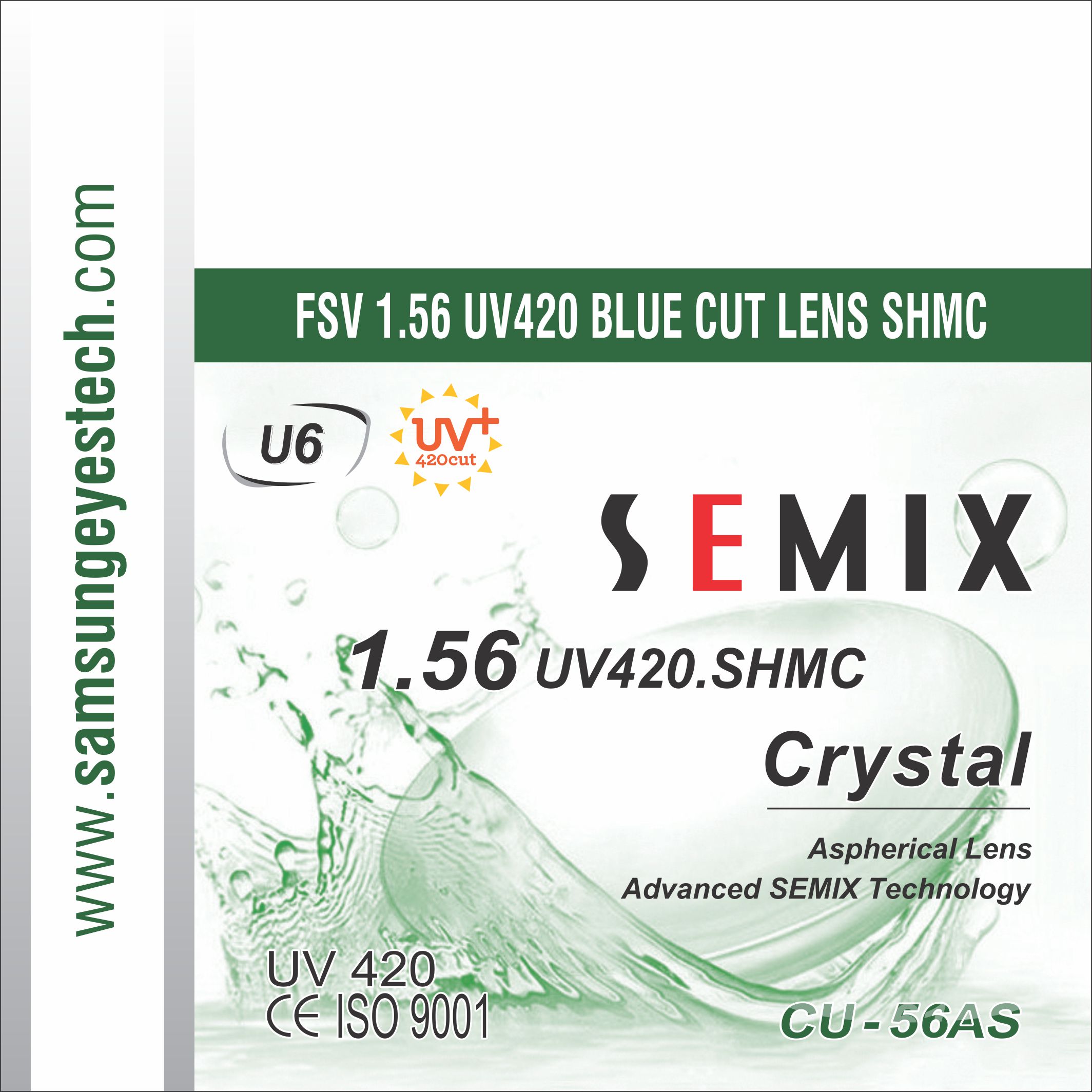 SEMIX 1.56 UV420 BLUE CUT SHMC